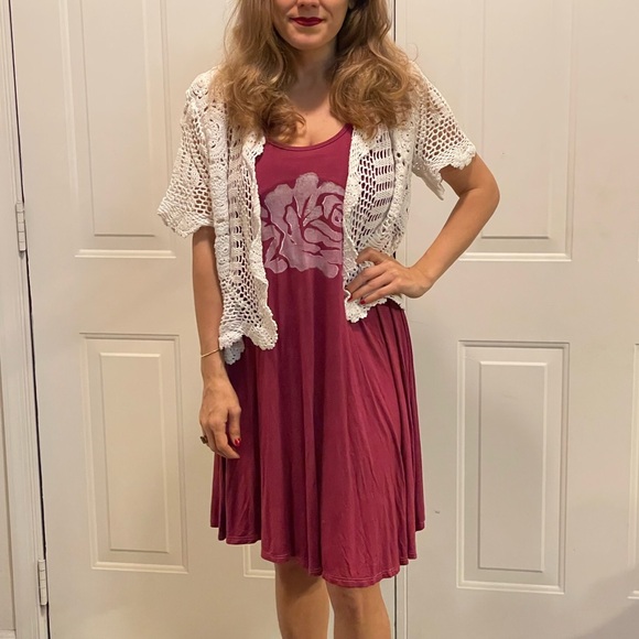 NWT Sweet Hand Dyed & Hand Painted Micromodal & Lycra Tank Dress in Steel Blue - Picture 6 of 8